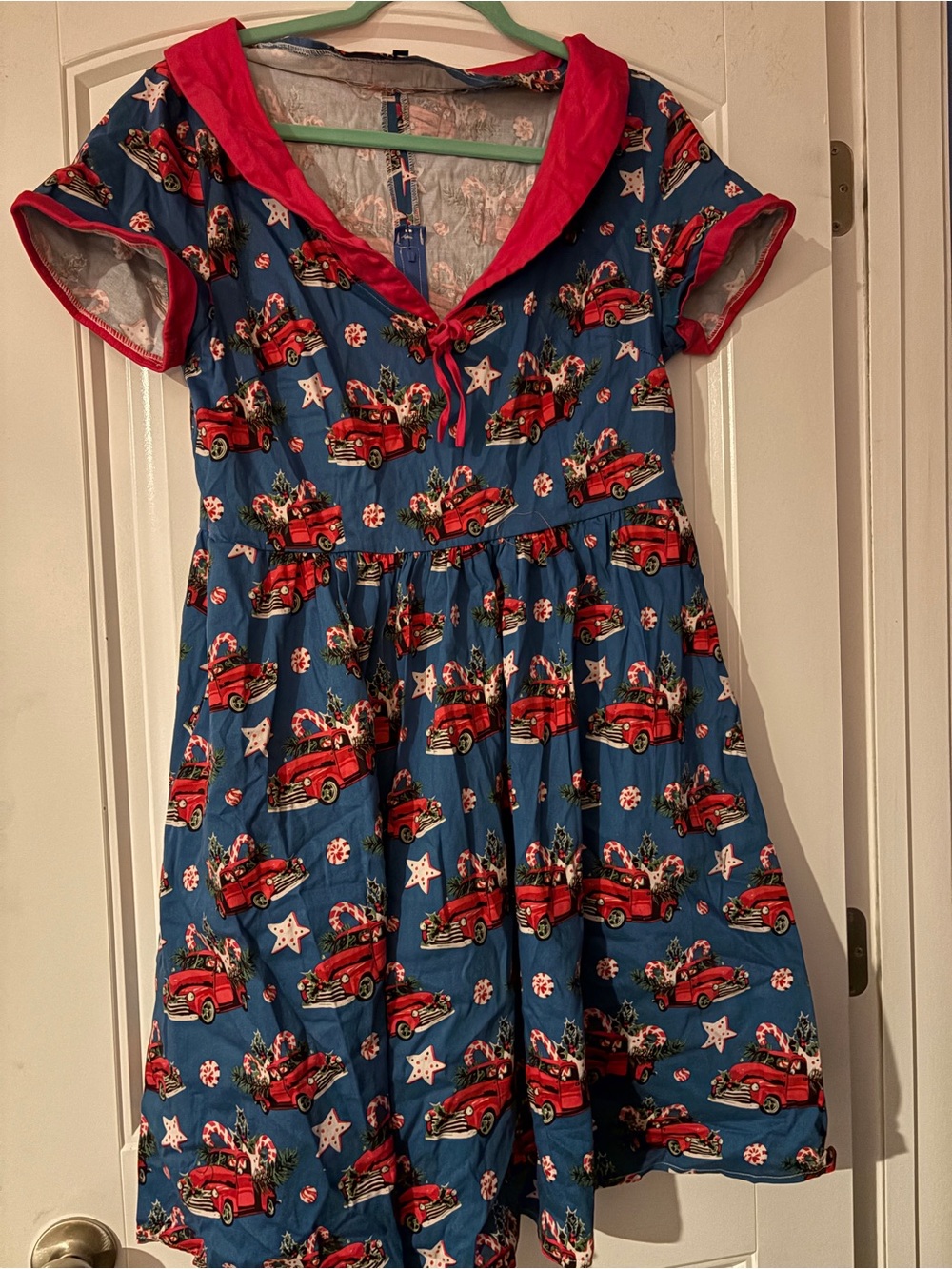 Pinup Retro Christmas Truck Swing Dress
